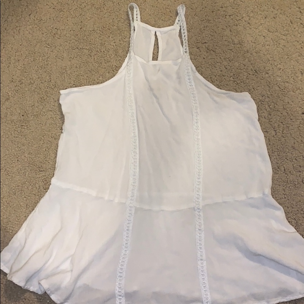 Hollister flowy high neck tank top
